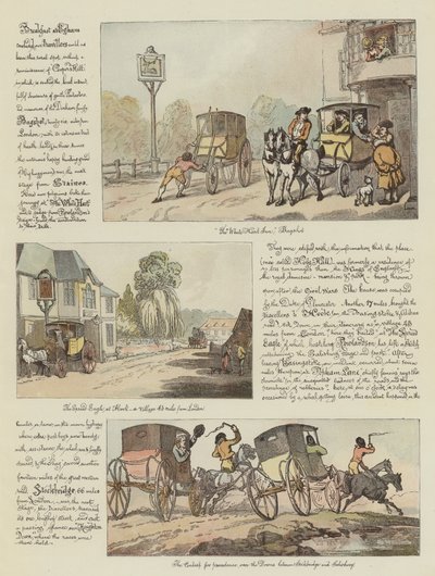 Tour de Rowlandson en un coche de posta, 1782 de Thomas Rowlandson